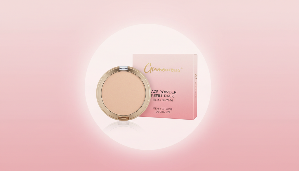 Glamorous Face Powder Refill Pack – Smooth Matte Finish, 6 Beautiful Shades (GF-7876 / GF-7809)