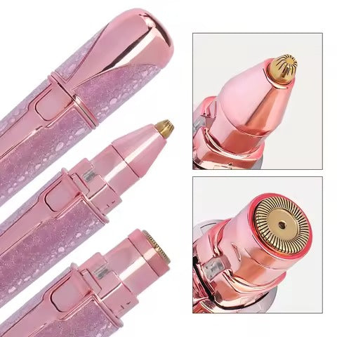 Eyebrow Trimmer & Facial Hair Shaver | Battery-Operated | Portable Grooming Tool